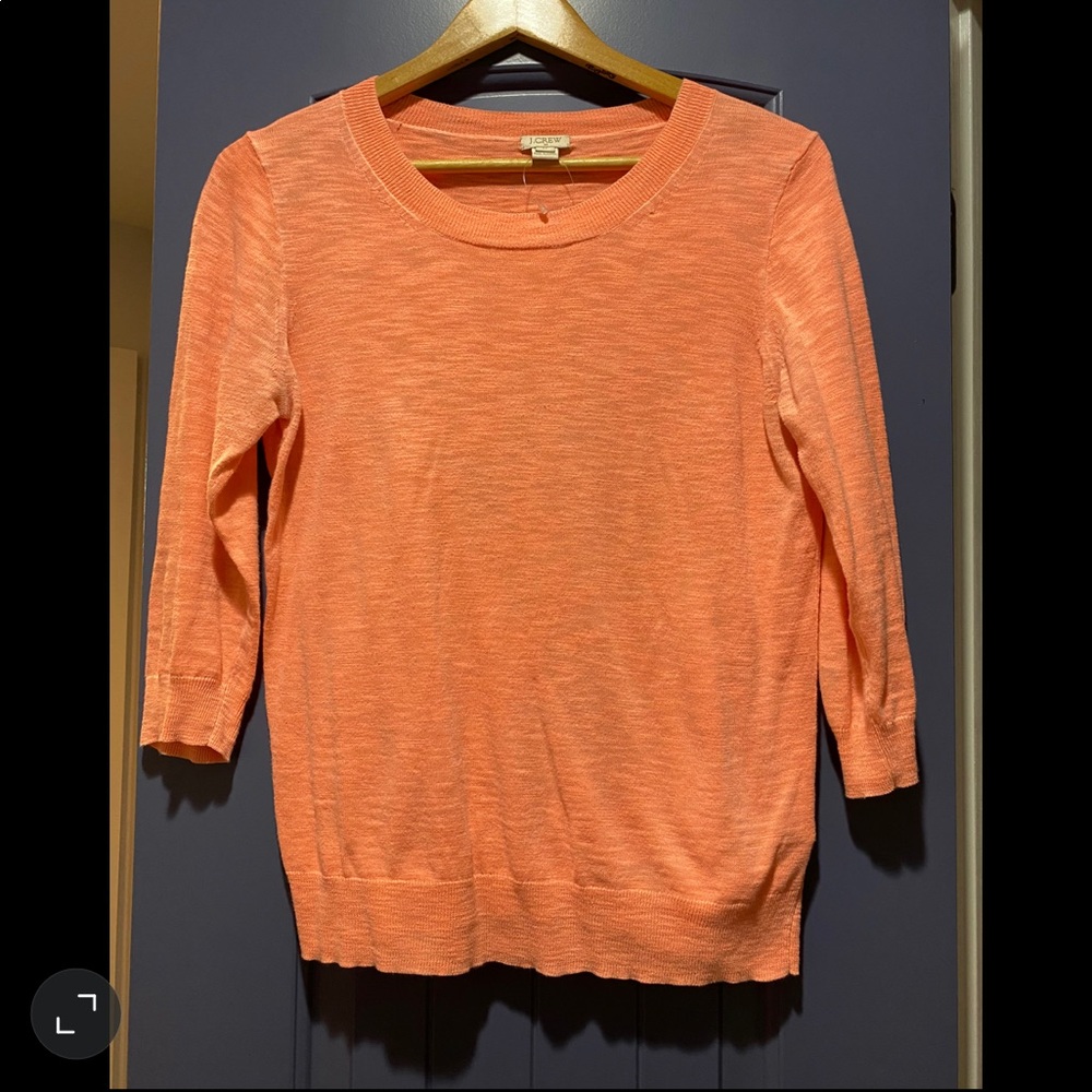 Jcrew lightweight salmon spring sweater